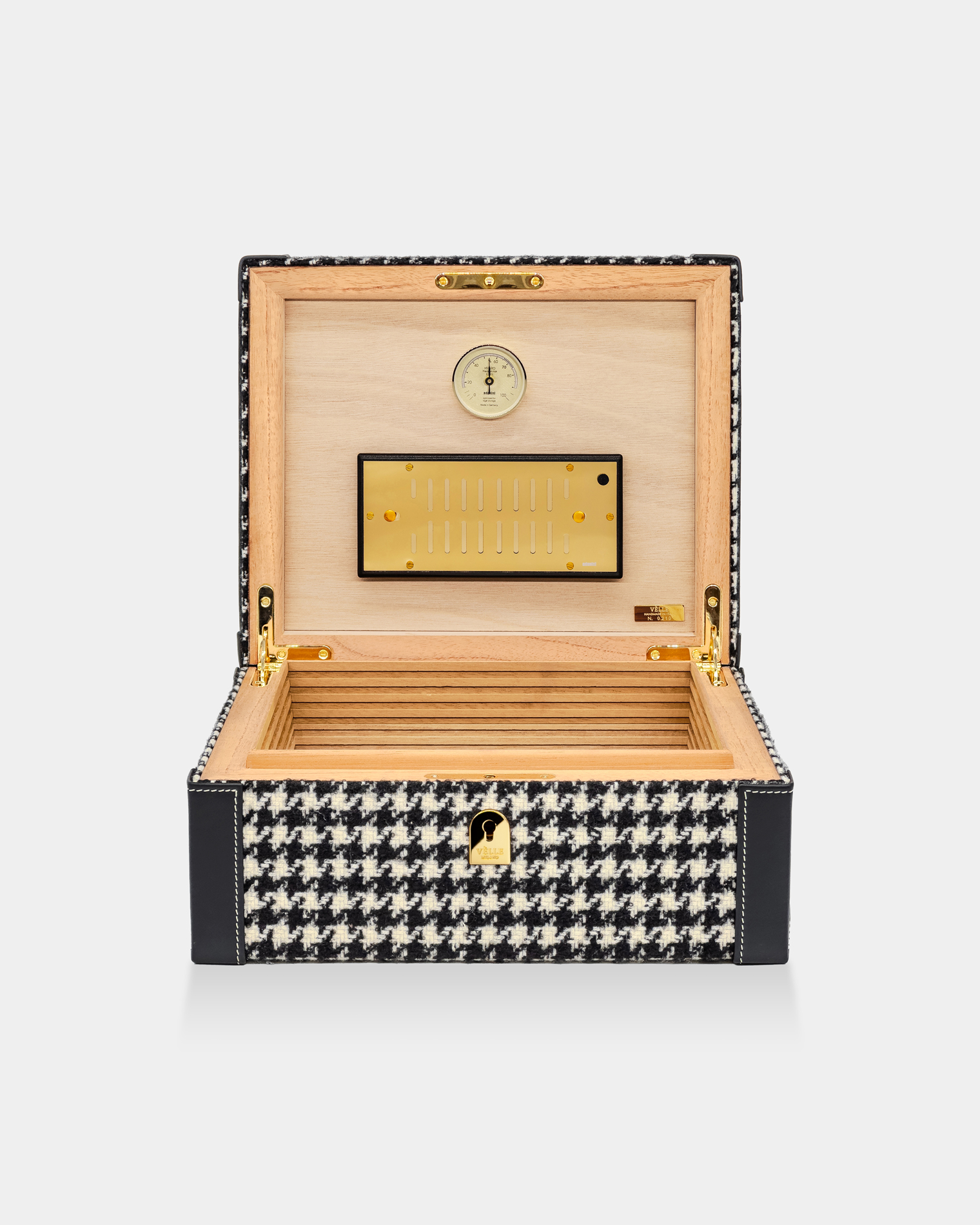 Cigars Humidor in Loro Piana Fabric