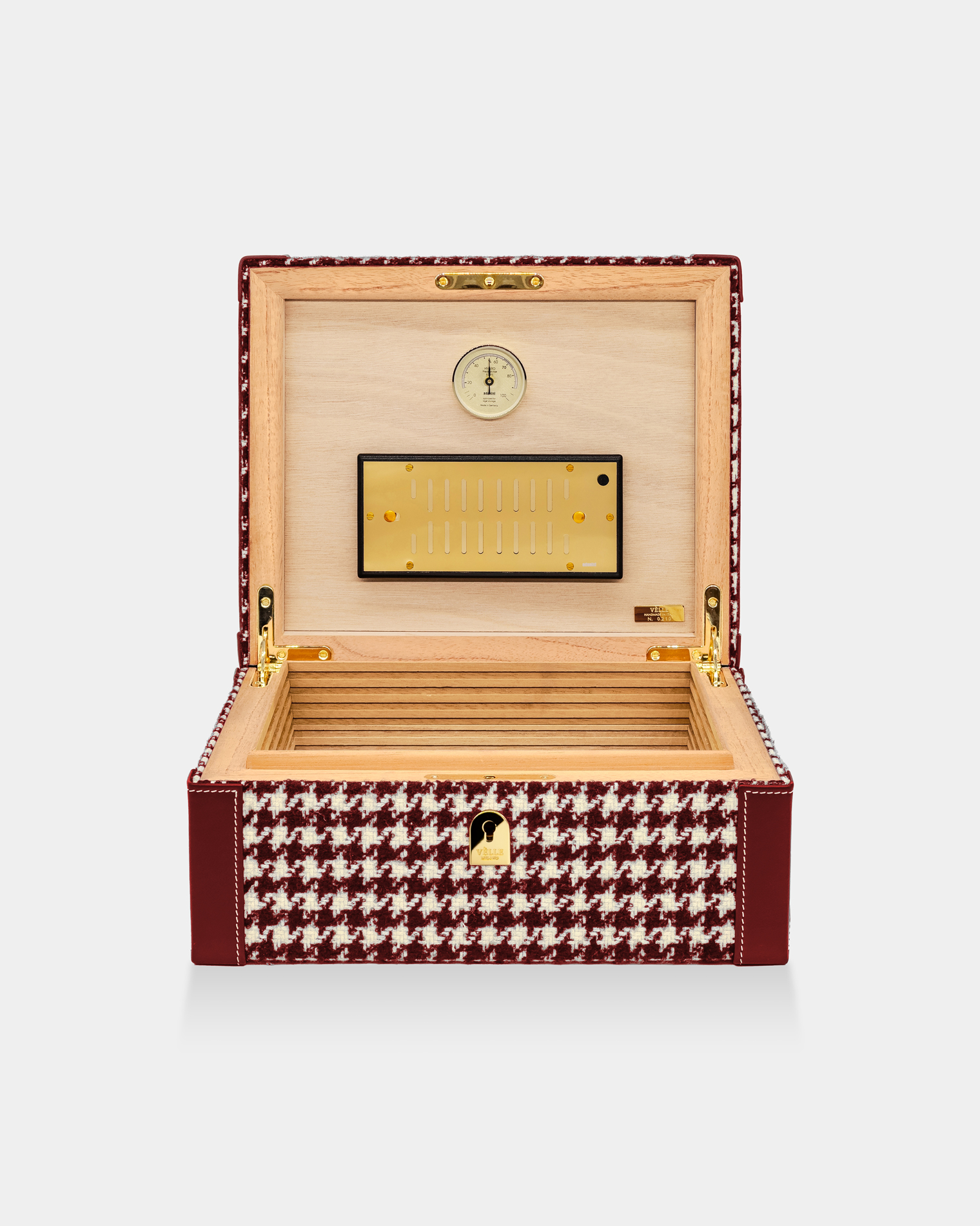 Cigars Humidor in Loro Piana Fabric